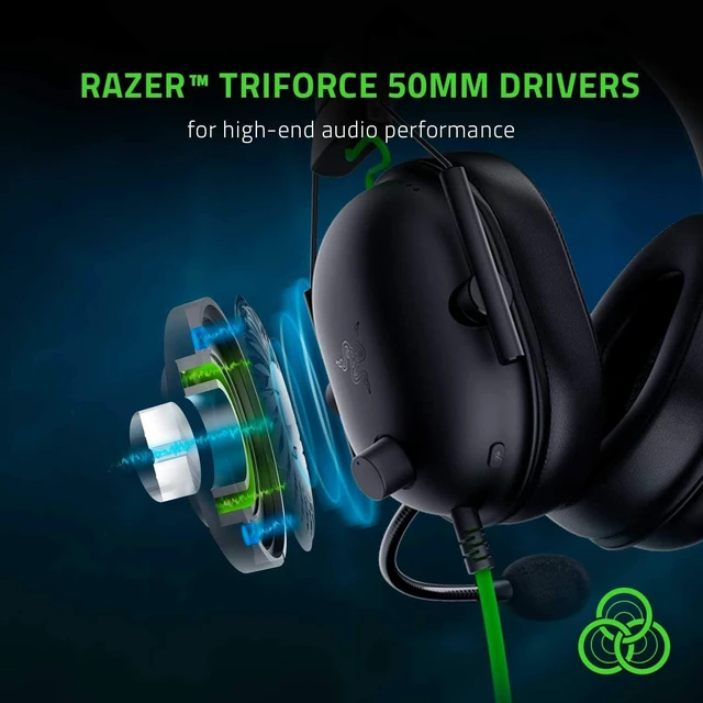Alt view image 2 of 7 - BlackShark V2 X Gaming Headset: 7.1 Surround Sound - 50mm Drivers - Memory Foam Cushion - 3.5mm Audio Jack - Black
