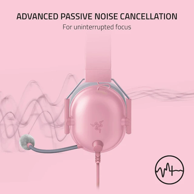 Alt view image 4 of 7 - BlackShark V2 X Gaming Headset: 7.1 Surround Sound - 50mm Drivers - Memory Foam Cushion - 3.5mm Audio Jack - Quartz Pink