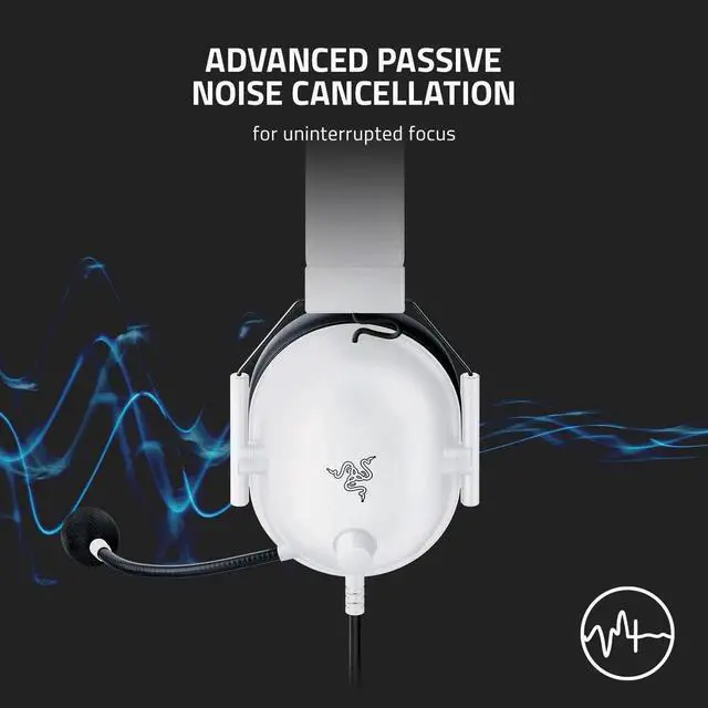 Alt view image 4 of 7 - BlackShark V2 X Gaming Headset: 7.1 Surround Sound - 50mm Drivers - Memory Foam Cushion - 3.5mm Audio Jack - White