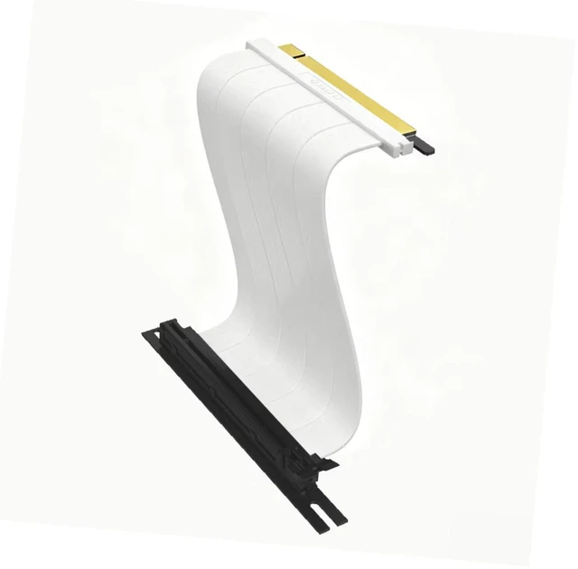 Main image of Lian-Li PCIE 5.0 Riser Cable Premium PCI-E 16X 5.0 Double Bandwidth Extender Riser Cable: 200mm, White