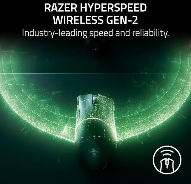 Alt view image 2 of 7 - DEATHADDER V4 PRO Wireless Gaming Mouse: 45K DPI Optical Sensor GEN-2 - 8 Programmable Buttons - 57g Ultra Lightweight - White