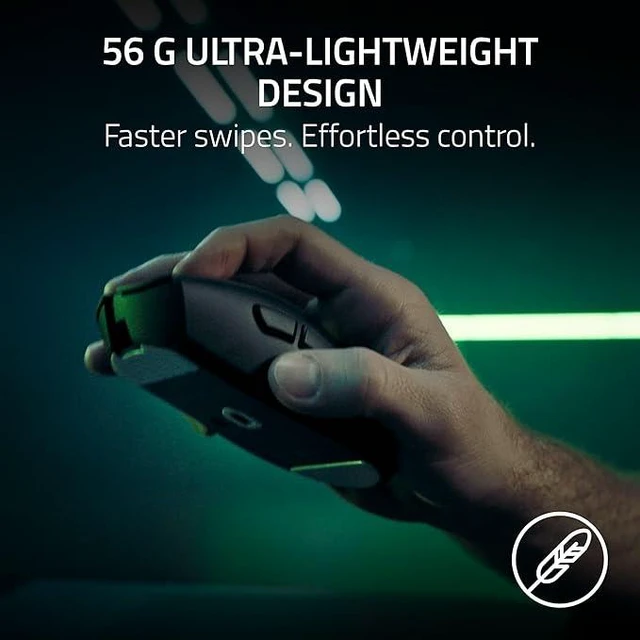 Alt view image 3 of 7 - DEATHADDER V4 PRO Wireless Gaming Mouse: 45K DPI Optical Sensor GEN-2 - 8 Programmable Buttons - 57g Ultra Lightweight - White