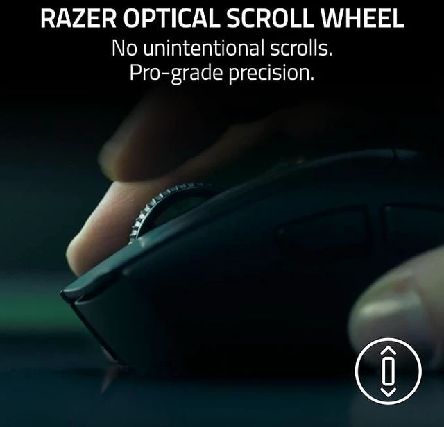 Alt view image 4 of 7 - DEATHADDER V4 PRO Wireless Gaming Mouse: 45K DPI Optical Sensor GEN-2 - 8 Programmable Buttons - 57g Ultra Lightweight - White