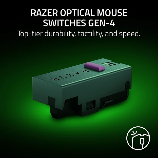 Alt view image 6 of 7 - DEATHADDER V4 PRO Wireless Gaming Mouse: 45K DPI Optical Sensor GEN-2 - 8 Programmable Buttons - 57g Ultra Lightweight - White