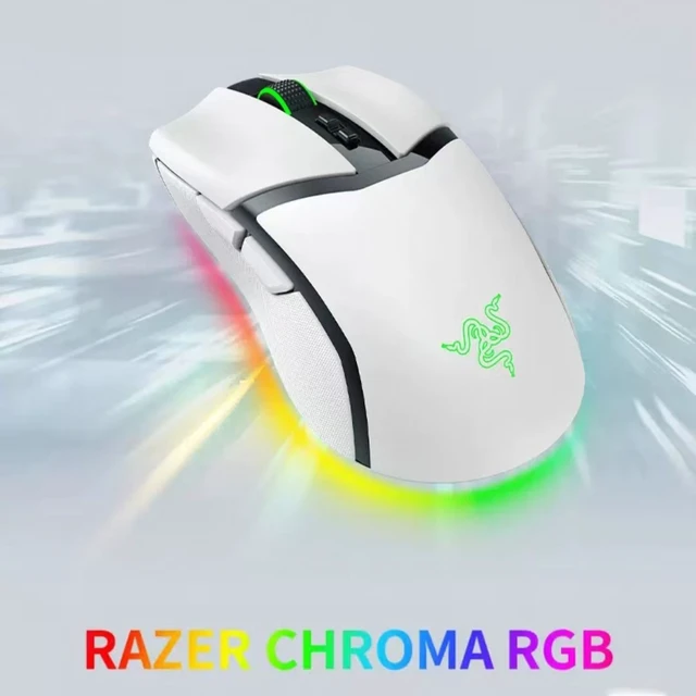 Alt view image 2 of 6 - Cobra Pro Customizable Wireless Gaming Mouse: 30K Optical Sensor - Chroma RGB Lighting - White