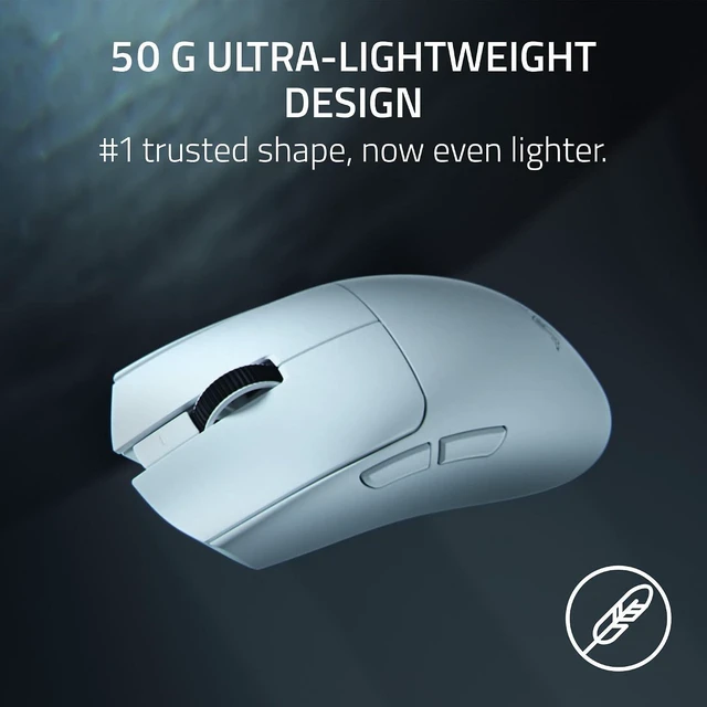 Alt view image 2 of 7 - Viper V4 Pro Wireless Esports Gaming Mouse: 49g Ultra Lightweight -180Hr Battery - White