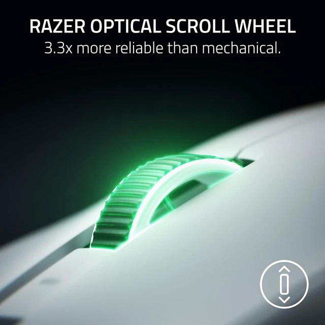 Alt view image 4 of 7 - Viper V4 Pro Wireless Esports Gaming Mouse: 49g Ultra Lightweight -180Hr Battery - White