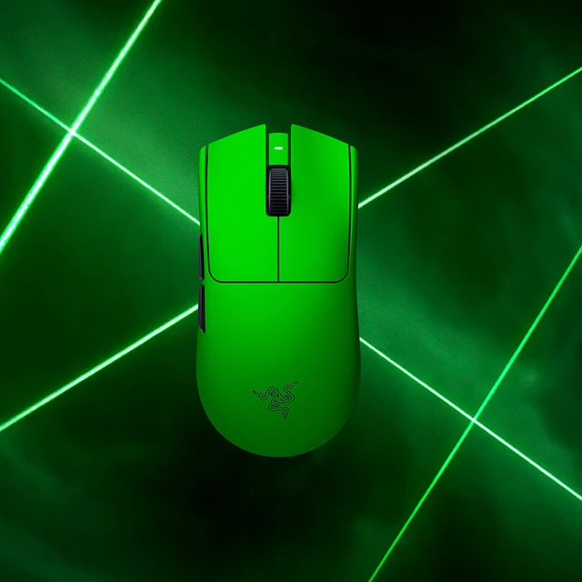 Alt view image 2 of 6 - Viper V4 Pro Wireless Esports Gaming Mouse: 49g Ultra Lightweight -180Hr Battery - Esports Green Edition