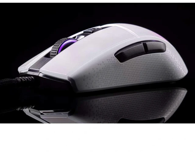 Alt view image 6 of 6 - ROCCAT Burst Pro Wired Gaming Mouse, Optical Switches, Super Lightweight Ergonomic Wired Computer Mouse, RGB Lighting, Titan Scroll Wheel, Honeycomb Shell, Claw Grip, Owl-Eye Sensor, 16K DPI, White