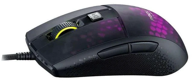 Alt view image 7 of 7 - ROCCAT Burst Pro Wired Gaming Mouse, Optical Switches, Super Lightweight Ergonomic Wired Computer Mouse, RGB Lighting, Titan Scroll Wheel, Honeycomb Shell, Claw Grip, Owl-Eye Sensor, 16K DPI, Black
