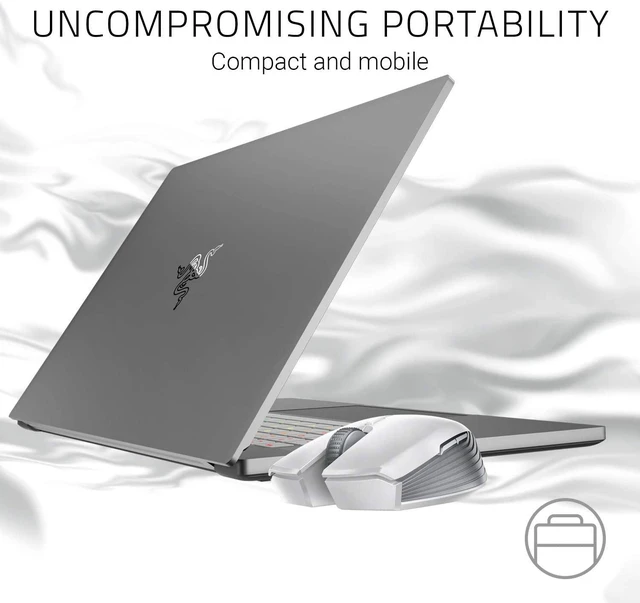 Alt view image 5 of 6 - Atheris Ambidextrous Wireless Mouse: 7200 DPI Optical Sensor Mercury White