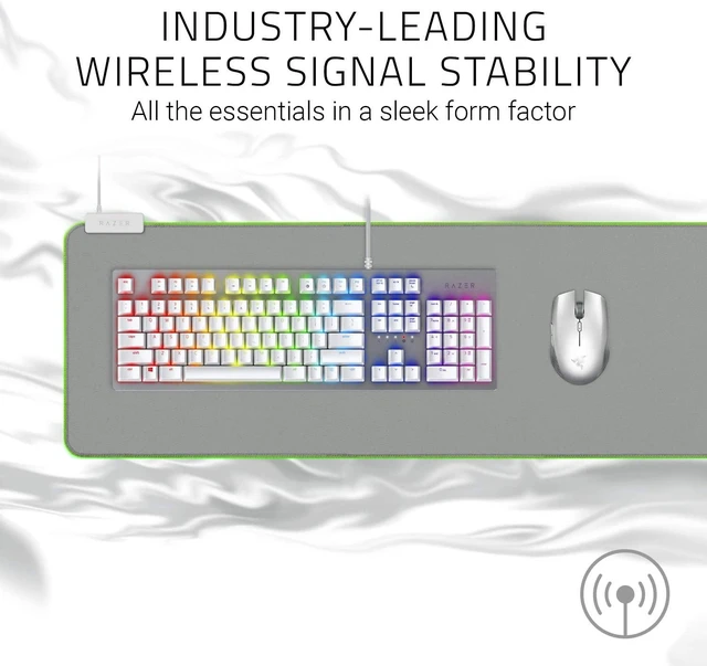 Alt view image 6 of 6 - Atheris Ambidextrous Wireless Mouse: 7200 DPI Optical Sensor Mercury White