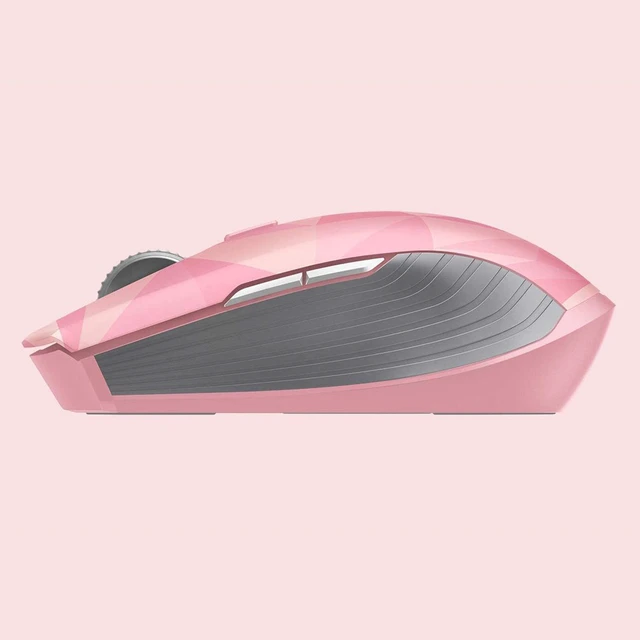 Alt view image 3 of 5 - Atheris Ambidextrous Wireless Mouse: 7200 DPI Optical Sensor Quartz Pink
