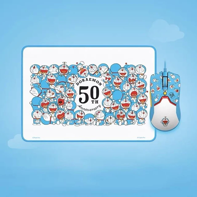 Main image of Doraemon 50th Anniversary Classical Gaming Mouse and Mouse Pad Combo: Viper Mini Ultralight - 8500 DPI Optical Sensor - Chroma RGB Underglow Lighting - 6 Programmable Buttons