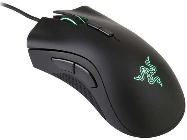 Alt view image 2 of 5 - DeathAdder Elite Gaming Mouse: 16,000 DPI Optical Sensor - Chroma RGB Lighting - 7 Programmable Buttons - Mechanical Switches - Rubber Side Grips - Matte Black