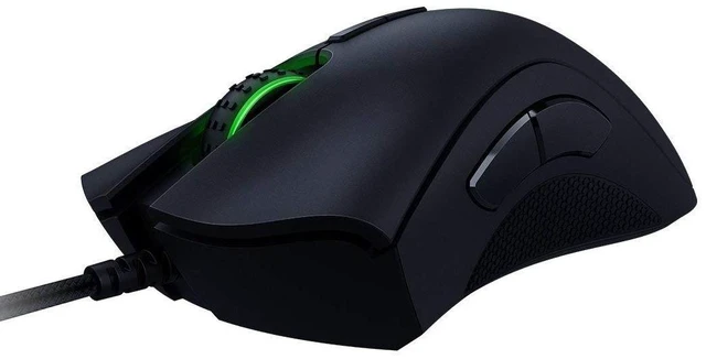 Alt view image 4 of 5 - DeathAdder Elite Gaming Mouse: 16,000 DPI Optical Sensor - Chroma RGB Lighting - 7 Programmable Buttons - Mechanical Switches - Rubber Side Grips - Matte Black
