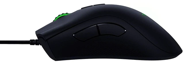 Alt view image 5 of 5 - DeathAdder Elite Gaming Mouse: 16,000 DPI Optical Sensor - Chroma RGB Lighting - 7 Programmable Buttons - Mechanical Switches - Rubber Side Grips - Matte Black
