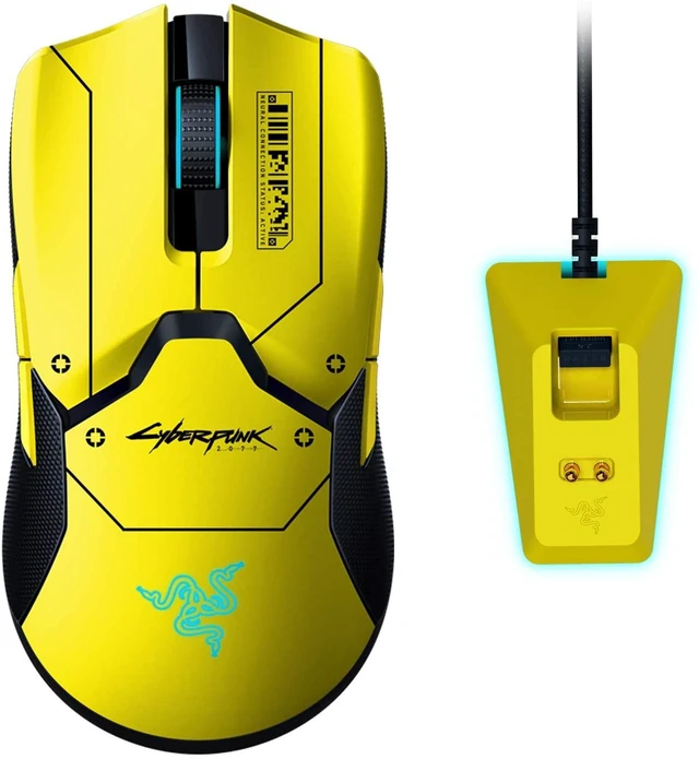 Main image of Viper Ultimate Lightest Wireless Gaming Mouse & RGB Charging Dock: Hyperspeed Wireless Technology - 20K DPI Optical Sensor - Cyberpunk 2077 Edition