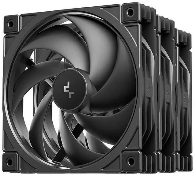 Main image of DeepCool FD12 V2 3IN1 120mm Case Fan, Black, Triple Pack