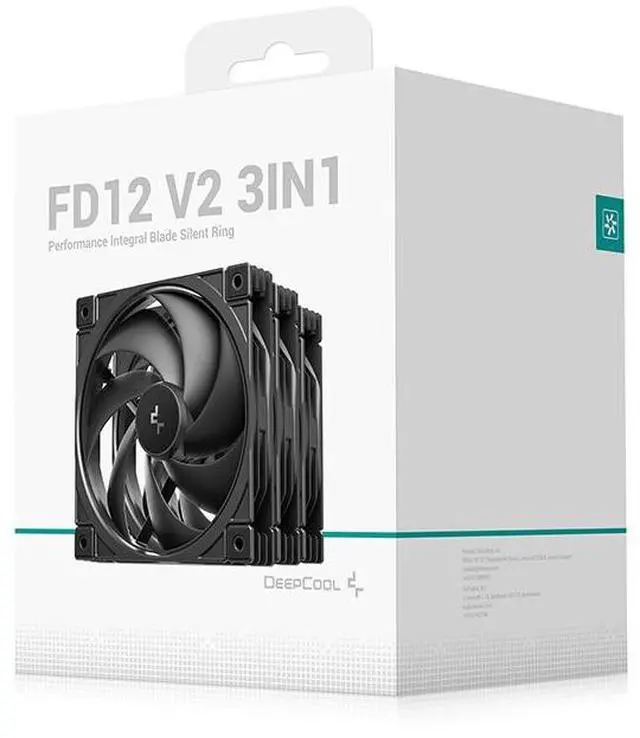 Alt view image 6 of 6 - DeepCool FD12 V2 3IN1 120mm Case Fan, Black, Triple Pack
