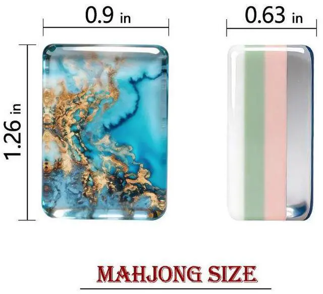 Alt view image 7 of 7 - New Luxury Deep-Sea Crystal Mermaid American Mahjong Game Set with 160 Tiles