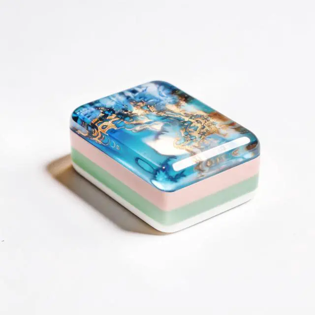 Alt view image 6 of 7 - New Luxury Deep-Sea Crystal Mermaid American Mahjong Game Set with 160 Tiles