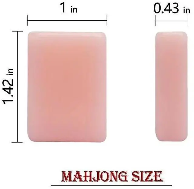 Alt view image 4 of 7 - Candy Pink American Mahjong Set Floral & Architecture Pattern Acrylic Tiles Cute