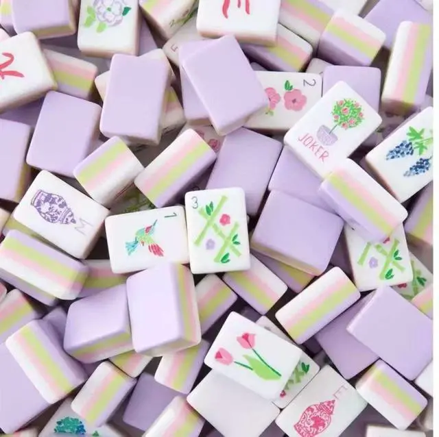 Main image of New! American Mahjong Set 160 Tiles - Light Purple Color, 4 Layers Mahjong Tile