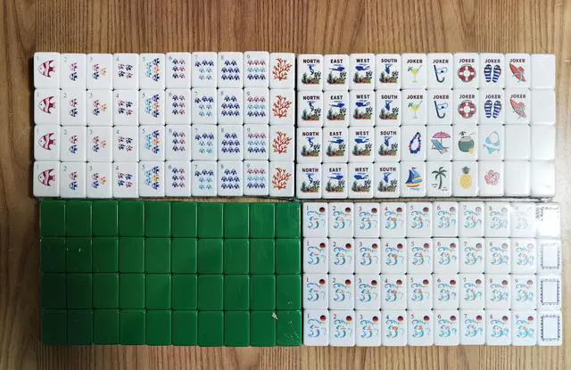 Main image of New ! Luxury Ocean Series American Mahjong Set - 160 Premium Custom Beach Tiles