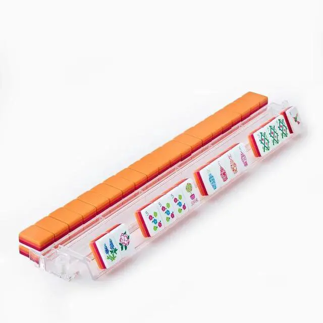 Alt view image 3 of 5 - 160 Pcs American Mahjong Set 1.2 Inch 160 Mahjong Tiles Set with Orange Back