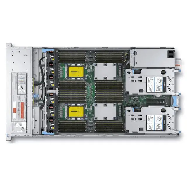 Alt view image 2 of 5 - Dell R840 Server, 2 Heat Sinks, No Internal Components, Disks, Cards, Power Supply, 2U, Brand - new and In - stock