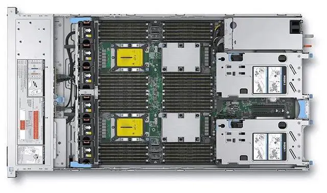 Alt view image 5 of 6 - Dell R840 Server, 2 Heat Sinks, No Internal Components, Disks, Cards, Power Supply, 2U, Brand - new and In - stock 2.5"/24 Drive Bays