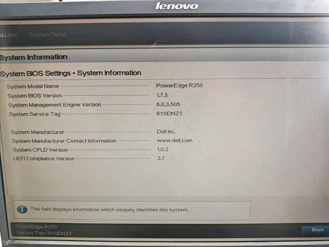 Alt view image 6 of 6 - Dell R250 Server with 2314 CPU, No Memory, Diskless, Non - Hot - Swappable Power Supply, 1U, Brand New, 3 - Year Warranty