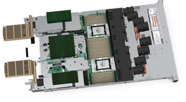 Alt view image 6 of 7 - Dell R650 Server - No CPU, No Heatsink, No Disk, No RAID Card, No Power Supply, 1U 2.5/8 Bays