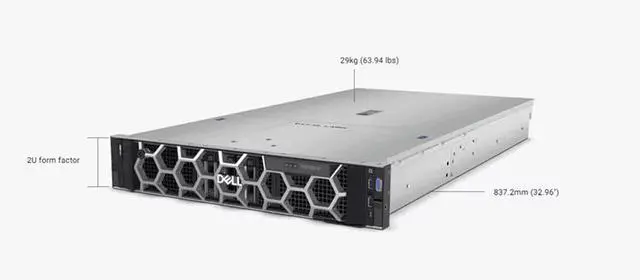 Alt view image 4 of 7 - Dell R750XA (2.5"/8 Bays) Server - 2U, No CPU, No Heatsink, Diskless, No RAID Card, No Power Supply