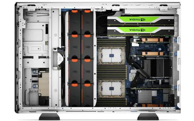 Alt view image 4 of 7 - Dell T550 Server (3.5"/8 Bays) - No CPU, Heatsink, Disk, RAID Card or Power Supply