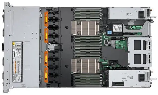 Alt view image 5 of 7 - New Dell R660 Server (8 Backplane 2.5 - inch Bays), Low - Power, No CPU, No Memory, No Disk, No RAID Card, No Power Supply 2.5"/10 Bays