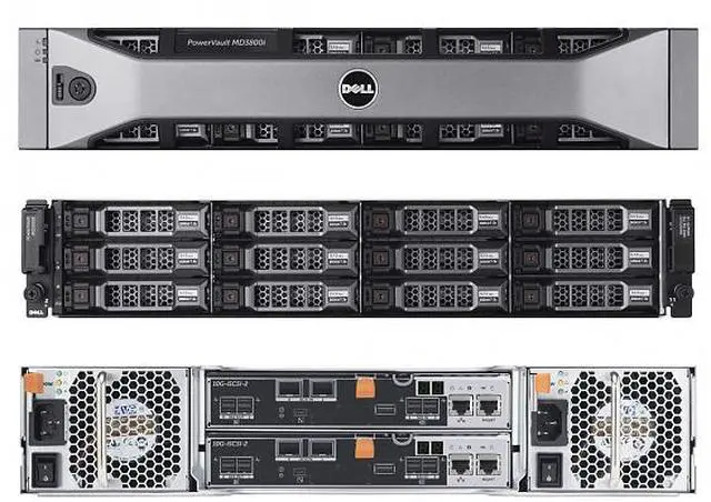 Alt view image 3 of 6 - New & In-Stock Dell 2U 3800I (12 x 3.5-inch Drive Bays) Storage-Dual-Controller, Disk-less, 600W Dual Power Supplies, 3-Year Warranty Single