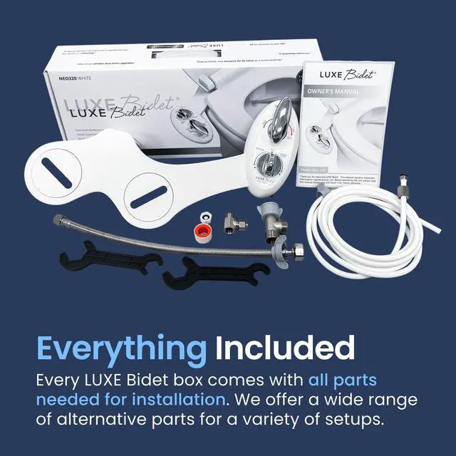 Alt view image 2 of 7 - NEO 320 - Warm Water, Dual Nozzle, Self-Cleaning, Non-Electric Bidet Attachment for Toilet Seat, Adjustable Water Pressure, Rear & Feminine Wash (White)