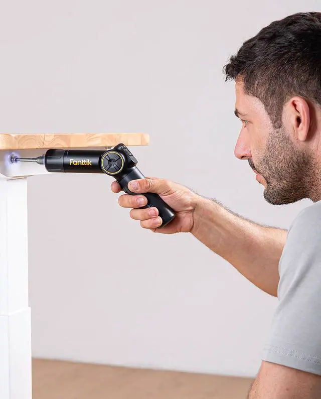 Alt view image 7 of 7 - S1 APEX Electric Screwdriver, Pivot Handle Screwdriver, Max 7N.m High Torque, 2 Speed Options, 1/4''Hex, Screen Interaction, Tech Tool for DIY Enthusiasts-Deluxe Edition