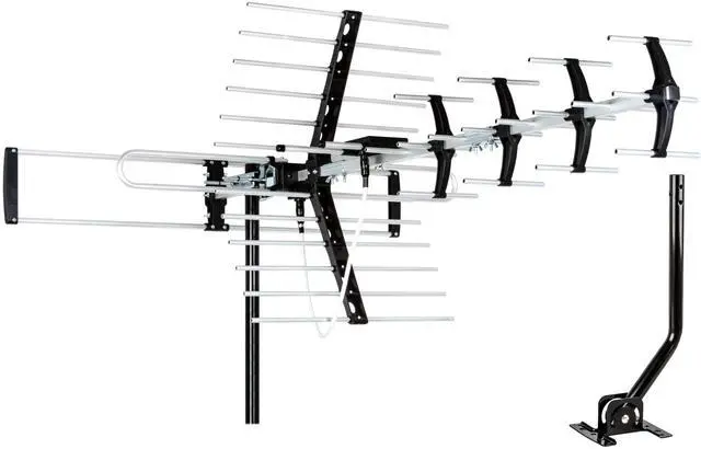 Main image of Outdoor HDTV Antenna up to 200 Mile Long Range, Attic or Roof Mount TV Antenna, Long Range Digital OTA AntennaATSC 3.0 Ready for 4K 1080P VHF UHF with Mounting Pole