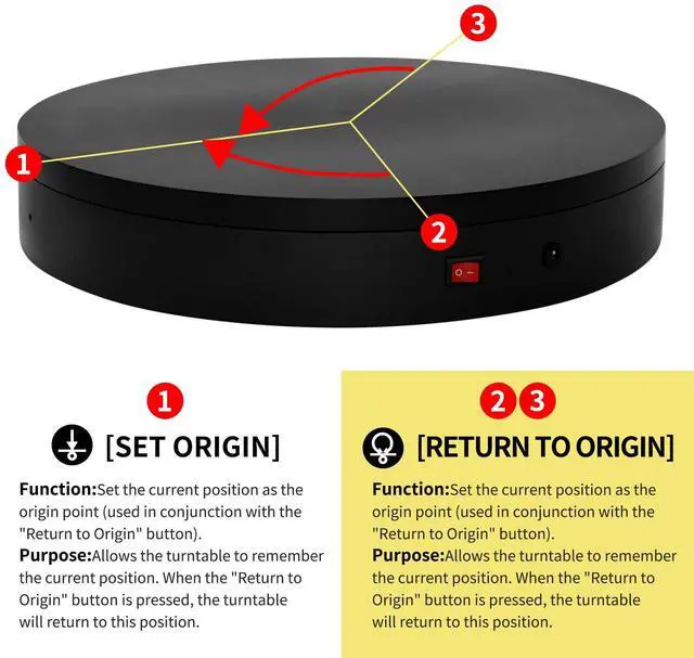 Alt view image 5 of 7 - 7.9In Remote Motorized Electric Turntable Rotating Display Stand Spinning Rotating Platform 360 Photography Turntable lazy susan base giratoria para for Photography,Display (Load Range:40~100lbs)