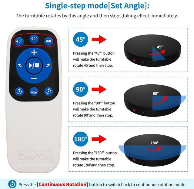 Alt view image 3 of 7 - 12.6Inch/350lbs Capacity Electric Motorized Turntable,Remote Rotating Display Stand ,Large Rotating Platform,Photography Turntable,Heavy Duty Display Turntables for Photography,3D Scanner,Exhibition