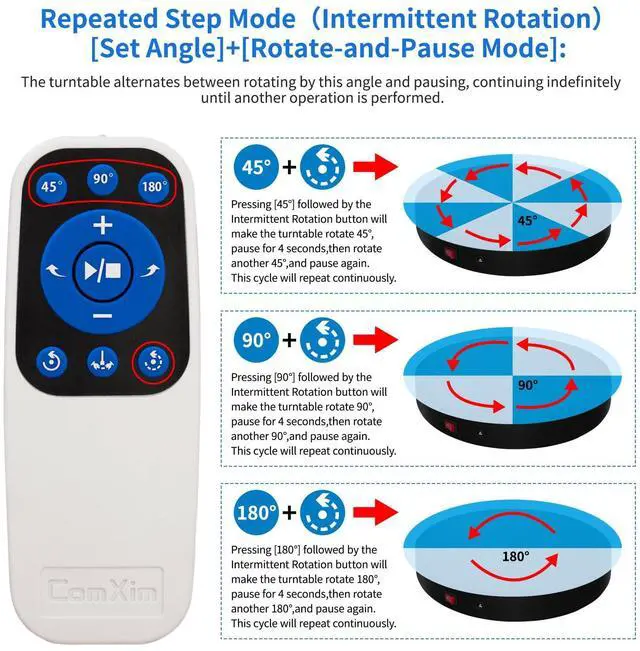 Alt view image 5 of 7 - 12.6Inch/350lbs Capacity Electric Motorized Turntable,Remote Rotating Display Stand ,Large Rotating Platform,Photography Turntable,Heavy Duty Display Turntables for Photography,3D Scanner,Exhibition