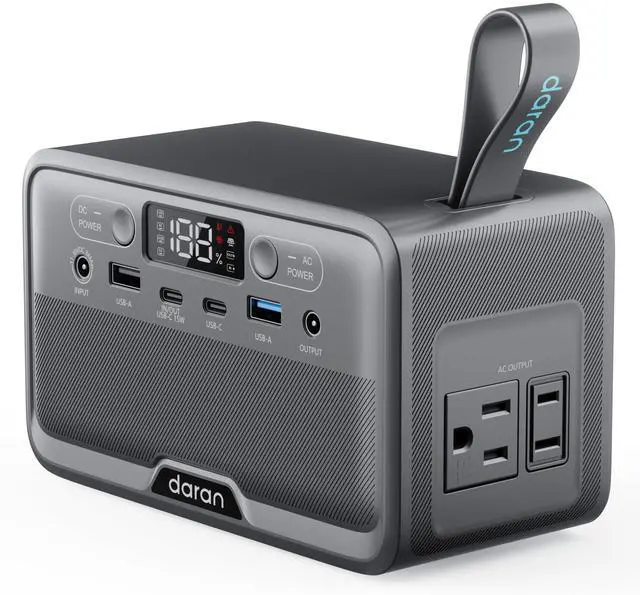 Main image of Portable Power Station 28,000mAh LiFePO4 Battery 100W(200W Peak) Solar Power Bank, Portable Charger Small Generator with AC Outlets & PD Fast Charging for Home/Laptop/Camping(Solar Panel Optional)