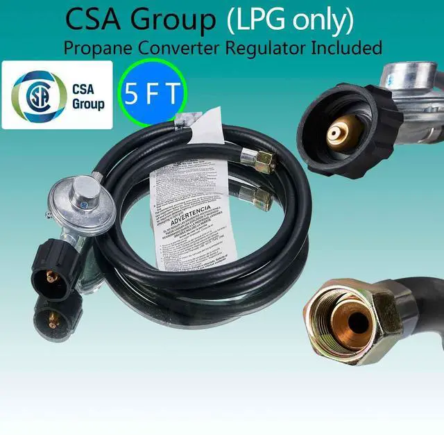 Alt view image 2 of 7 - Single Burner Propane Stove with LPG CSA Hose 13,000 BTU Single Propane Burner Smart Switch Protection Unique Body Integrated Design for Outdoor, Emergency