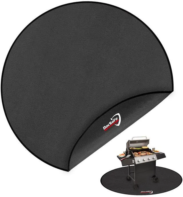 Main image of 60 x 60 inches Round Under Grill Mat,Large 4 Layers Fire Pit Mat,Fireproof Mat Heat Insulated Protector for Deck,Patio,Grass,Smoker,BBQ,Reusable Oil-Proof and Waterproof Indoor Fireplace Pad