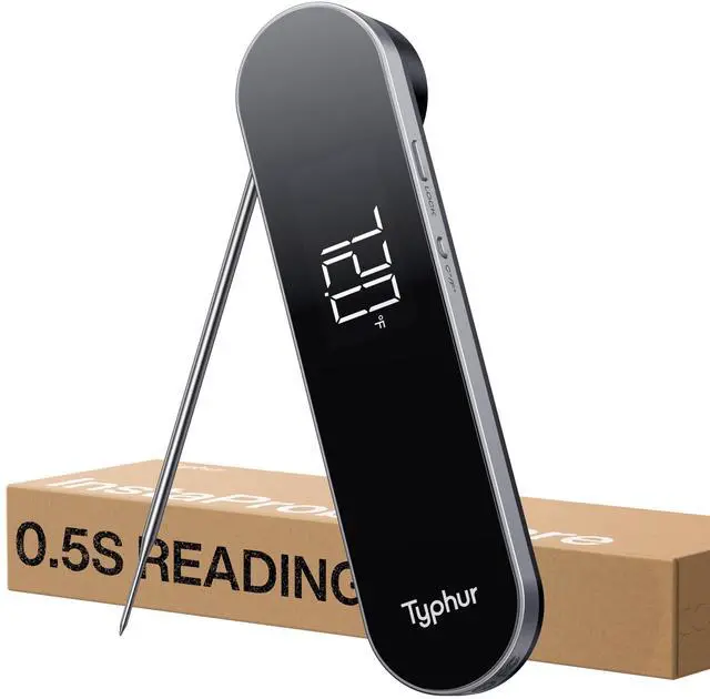 Main image of InstaProbe Core 0.5 Sec Instant Read Meat Thermometer Digital with Readable Display in Sunlight for Cooking, Professional Thermometer with IP67 Waterproof for Grill, BBQ, Cooking, Smoker