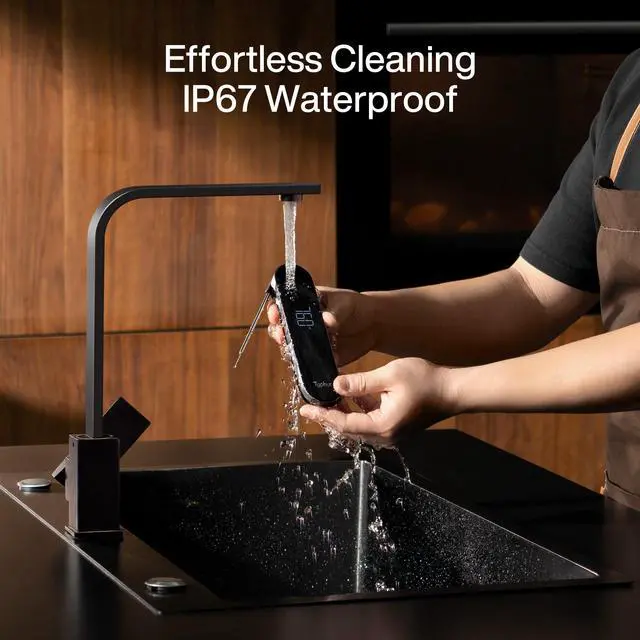 Alt view image 6 of 6 - InstaProbe Core 0.5 Sec Instant Read Meat Thermometer Digital with Readable Display in Sunlight for Cooking, Professional Thermometer with IP67 Waterproof for Grill, BBQ, Cooking, Smoker