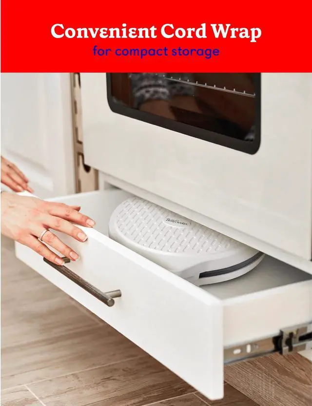 Alt view image 4 of 5 - Pizza Maker Plus, 12" Indoor Electric Grill, Nonstick Griddle Pan for Pizzas, Quesadillas, Tortillas, Nachos and more, 12" Electric Griddle for Delicious Meals and Snacks, White